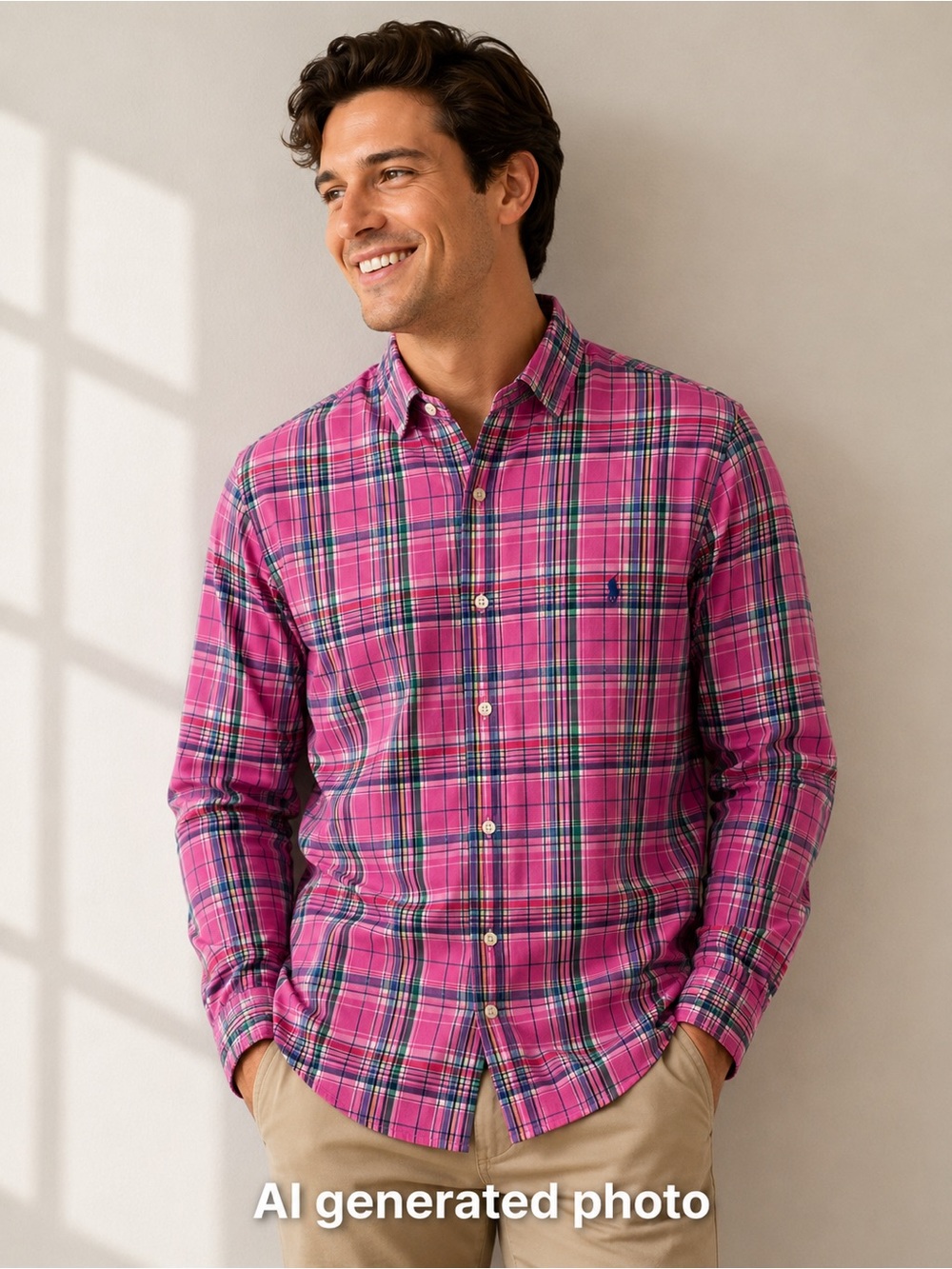 Polo Ralph Lauren Classic Fit Plaid Button Down Shirt Men’s L 16½